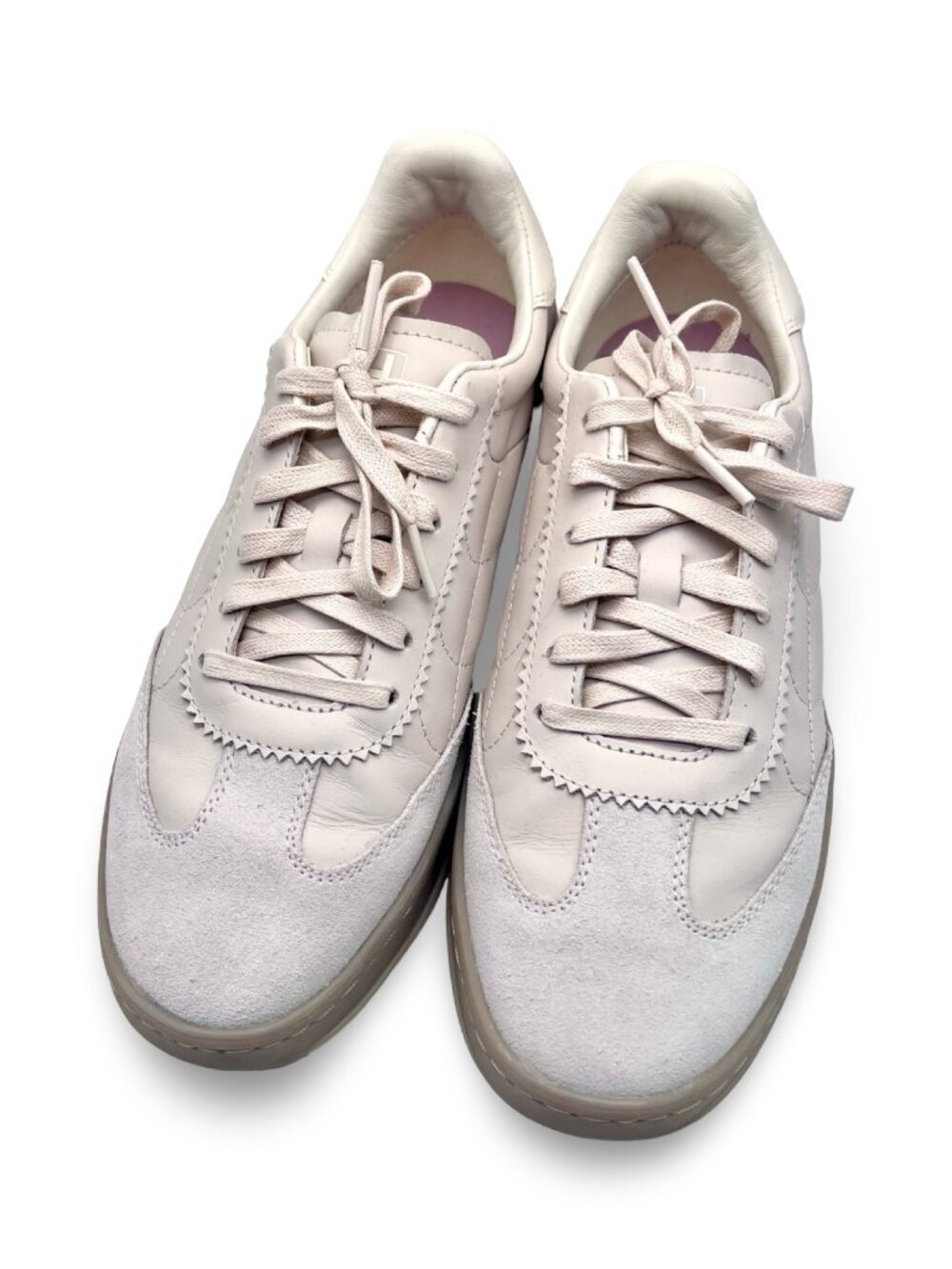 Cole Haan GrandSeries Leather Suede Sneakers Beige Gray Low Top Size 8 - Picture 4 of 11